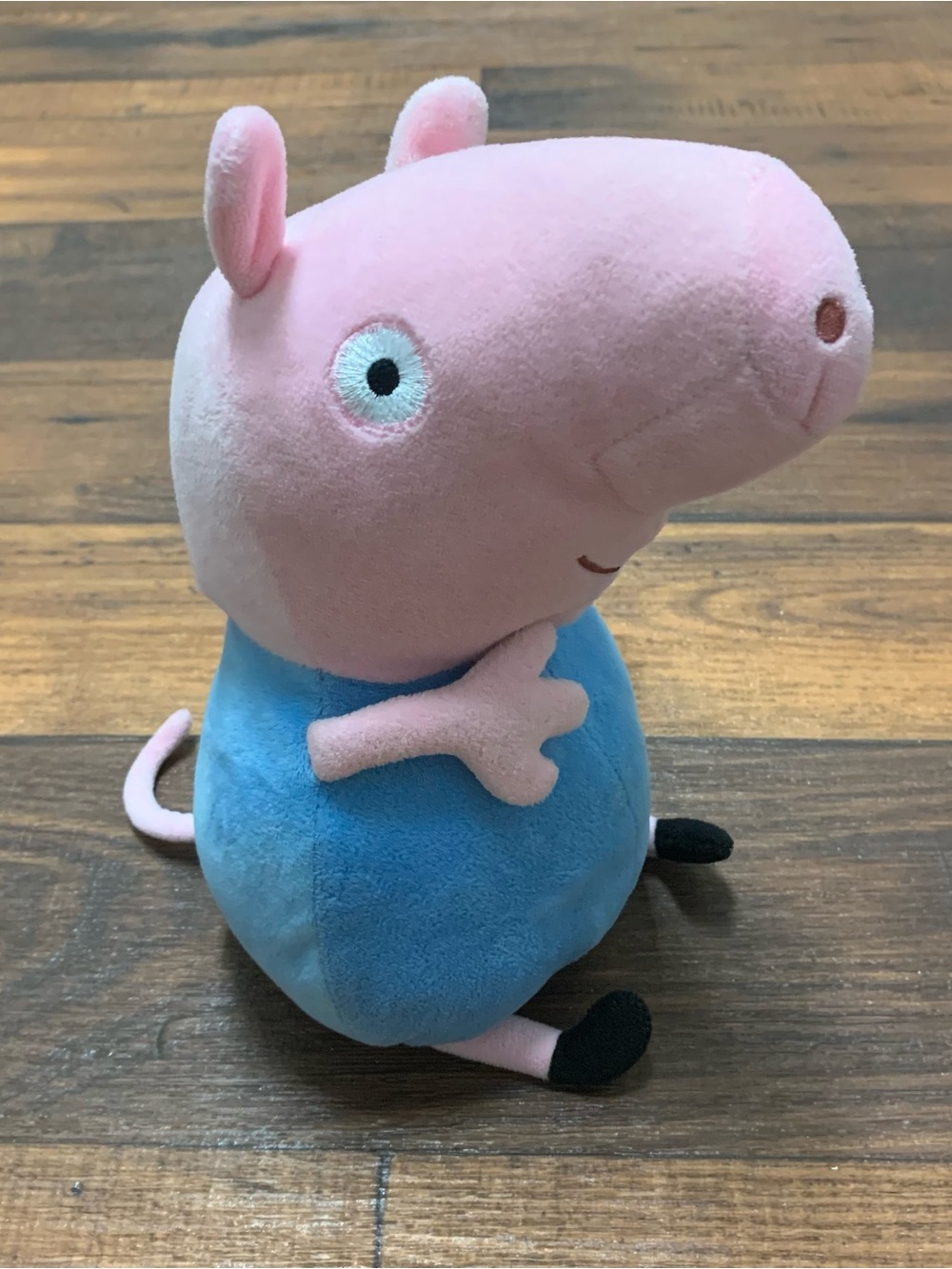 Peppa Pig GEORGE Blue Pink Stuffed Animal Toy Doll Vintage ABD Ltd 2003
